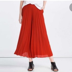 Zara Re pleated front culottes